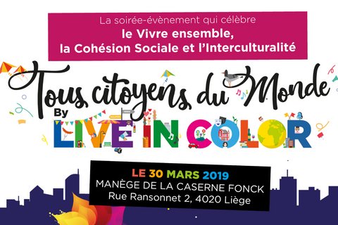 TOUS CITOYENS DU MONDE by Live in Color, la soirée-évènement annuel à ne pas manquer : 12 septembre 2020!